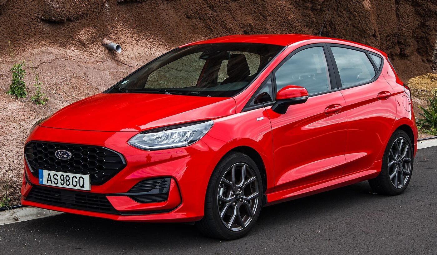 Ford Fiesta 2023 — front three-quarter view