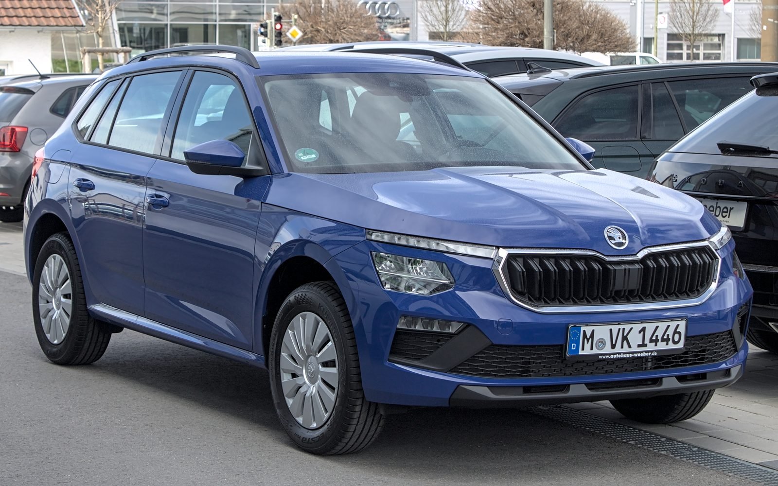 Skoda Kamiq 2024 — front three-quarter view
